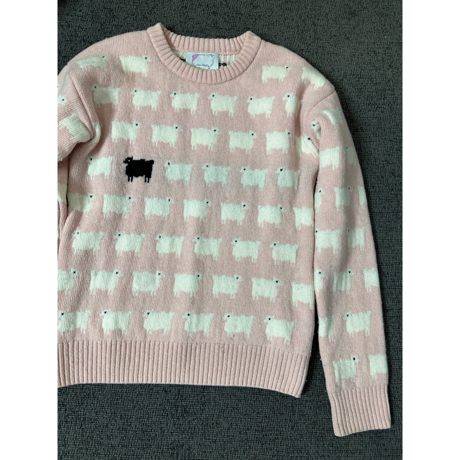 Warm & Wonderful 100% Wool Sheep Sweater Primrose Hill Pink Xs Princess Diana — image 6 of 8